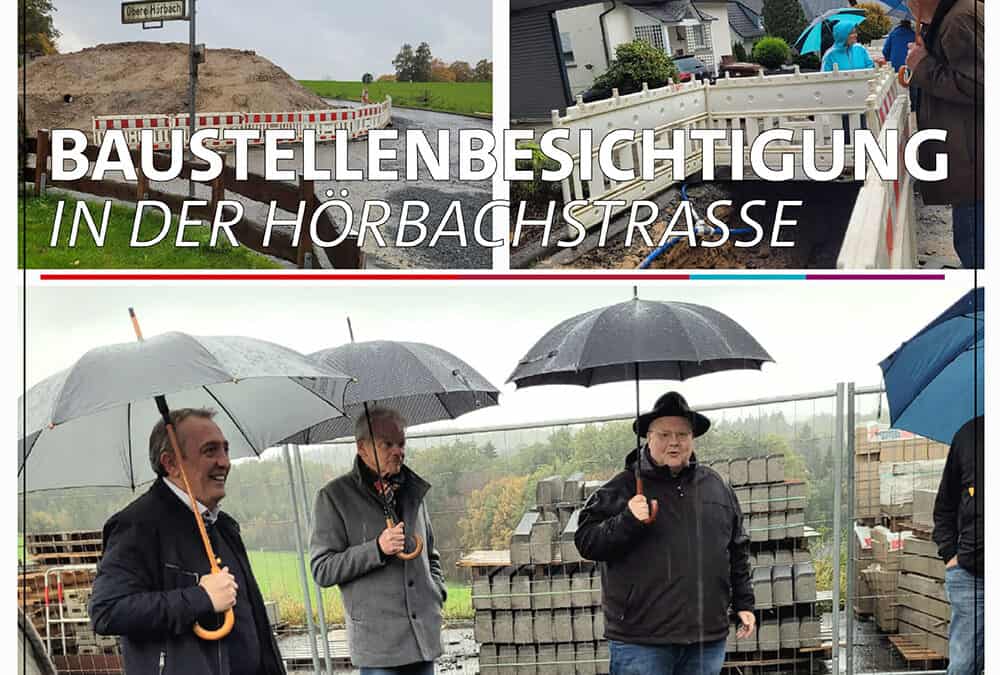 Baustellenbesichtigung in der Hörbachstraße